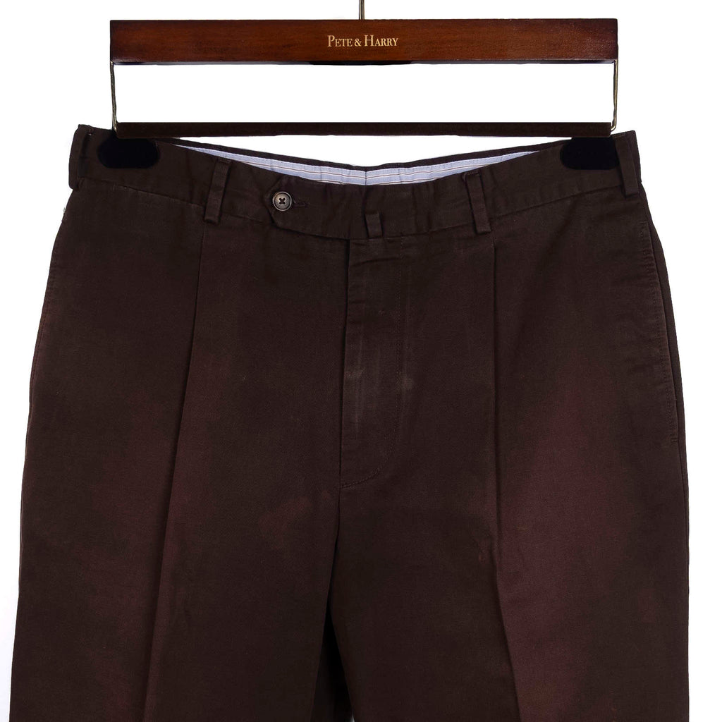 Brown Cotton Chinos