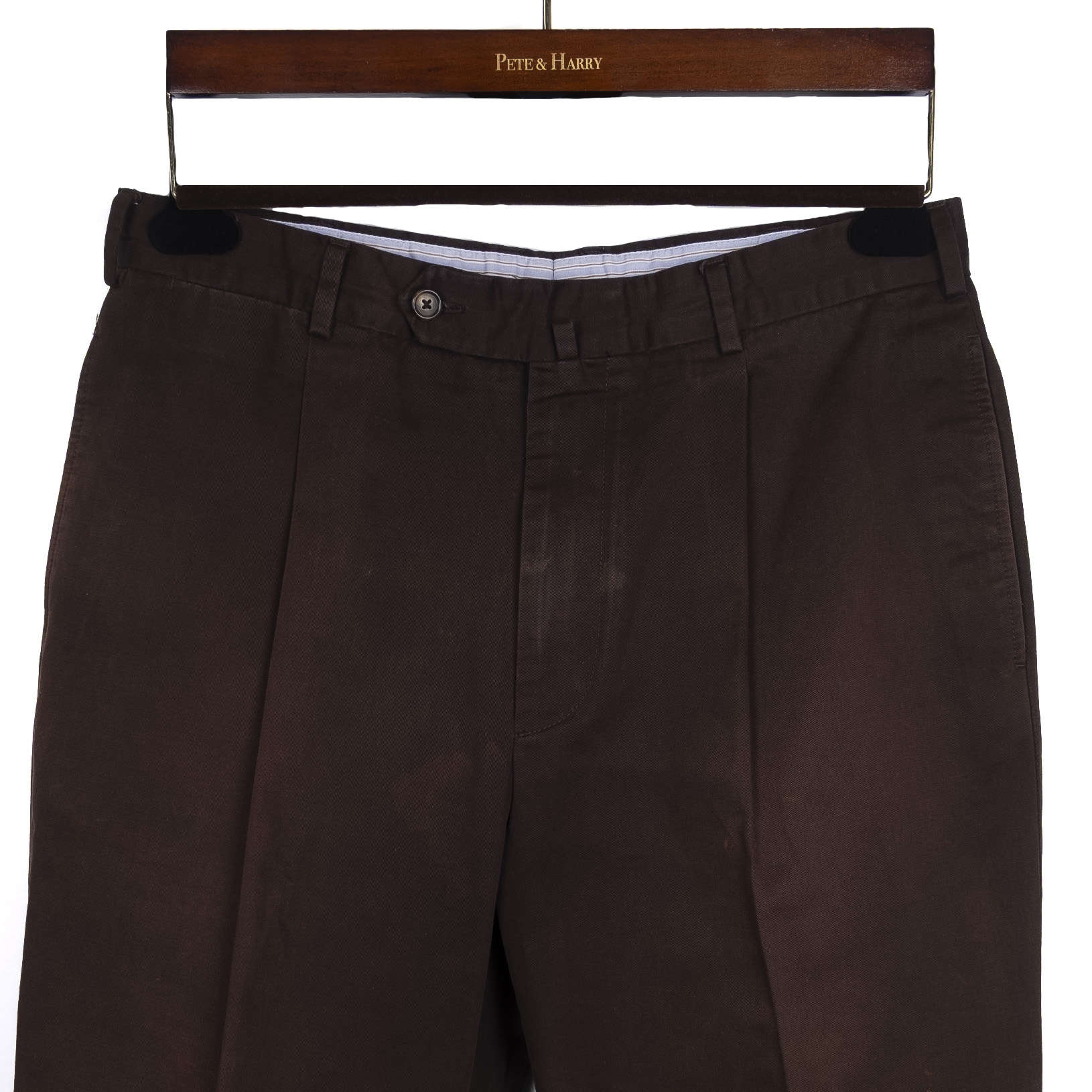 Brown Cotton Chinos