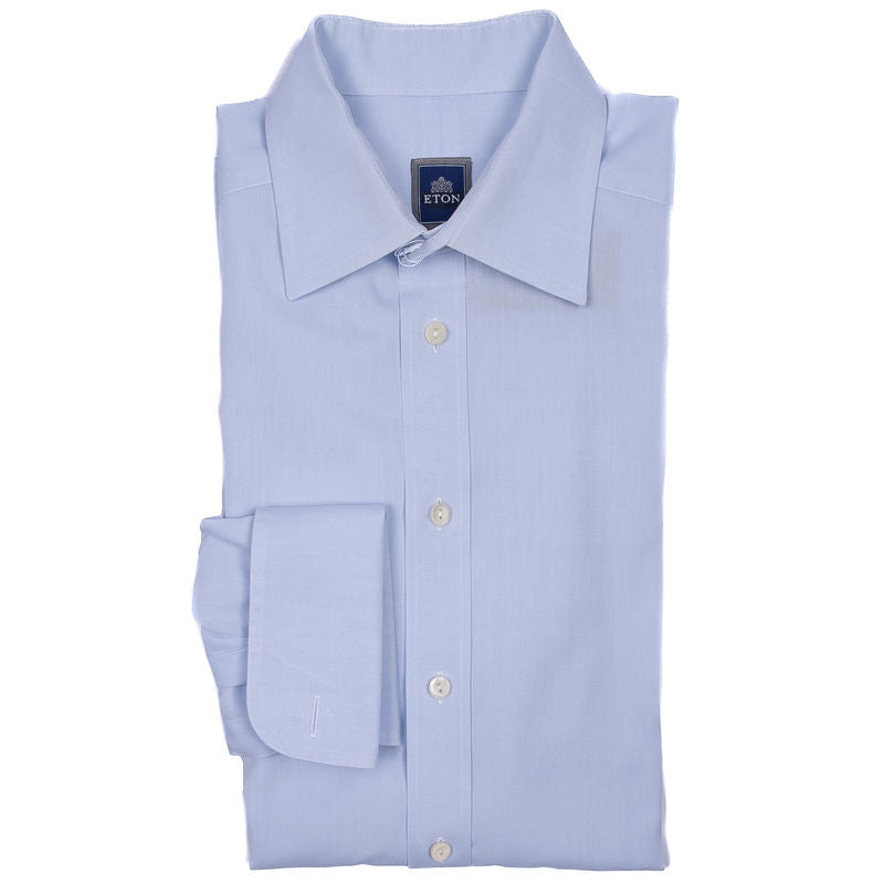 Eton Light Blue French Cuff Shirt