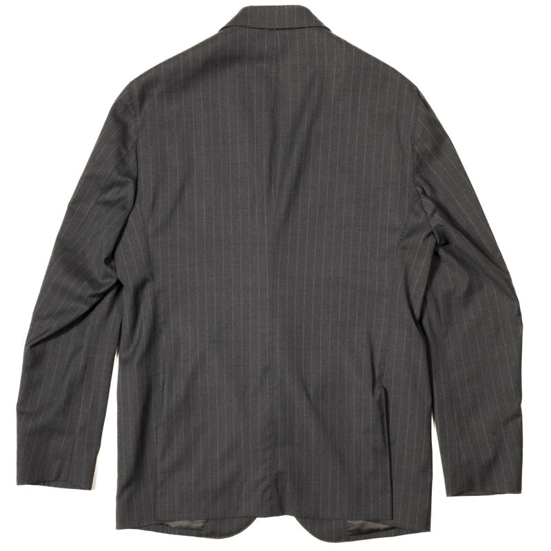 Eduardo de Simone Grey Chalk Striped Business Suit Sz 56