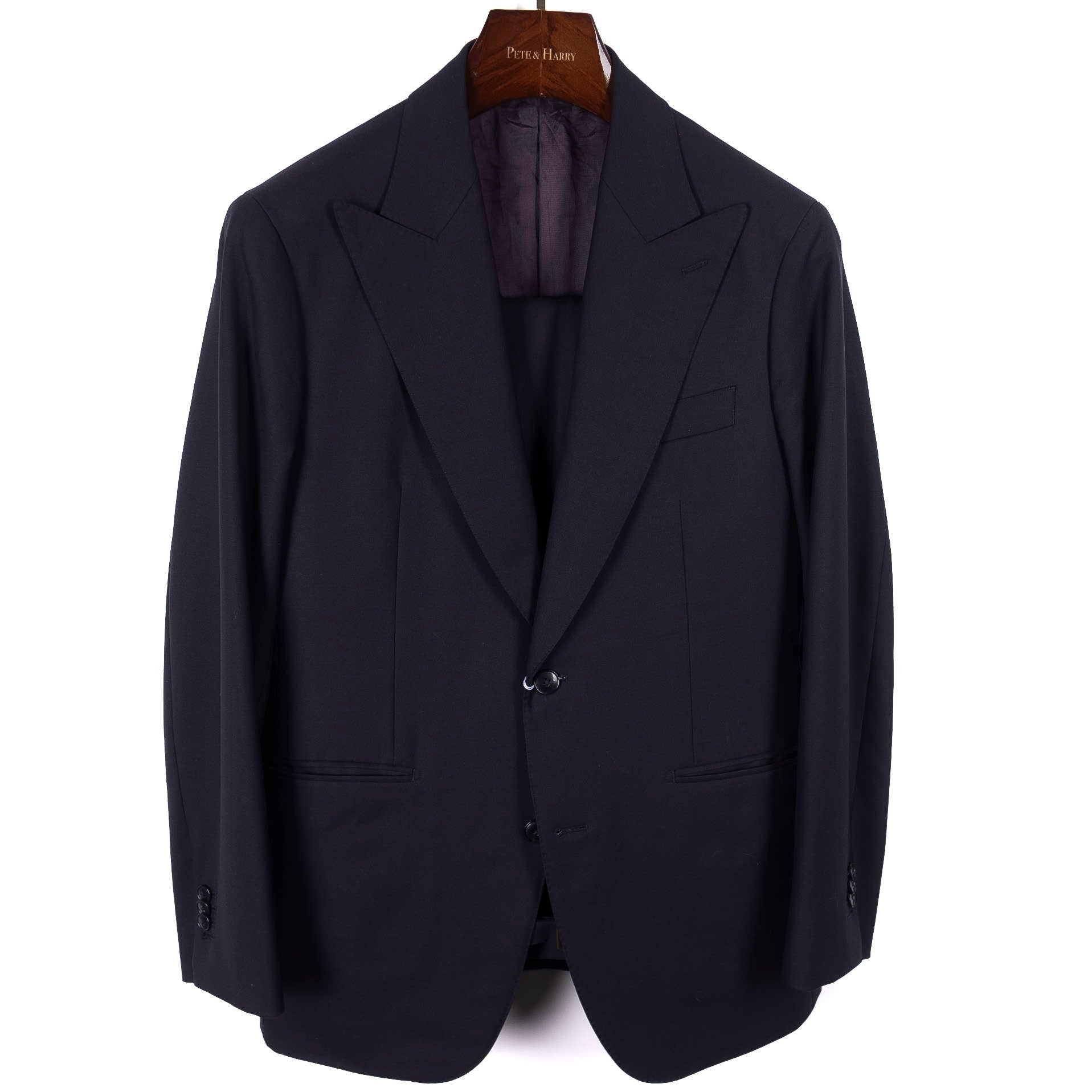Navy Peak Lapel Suit