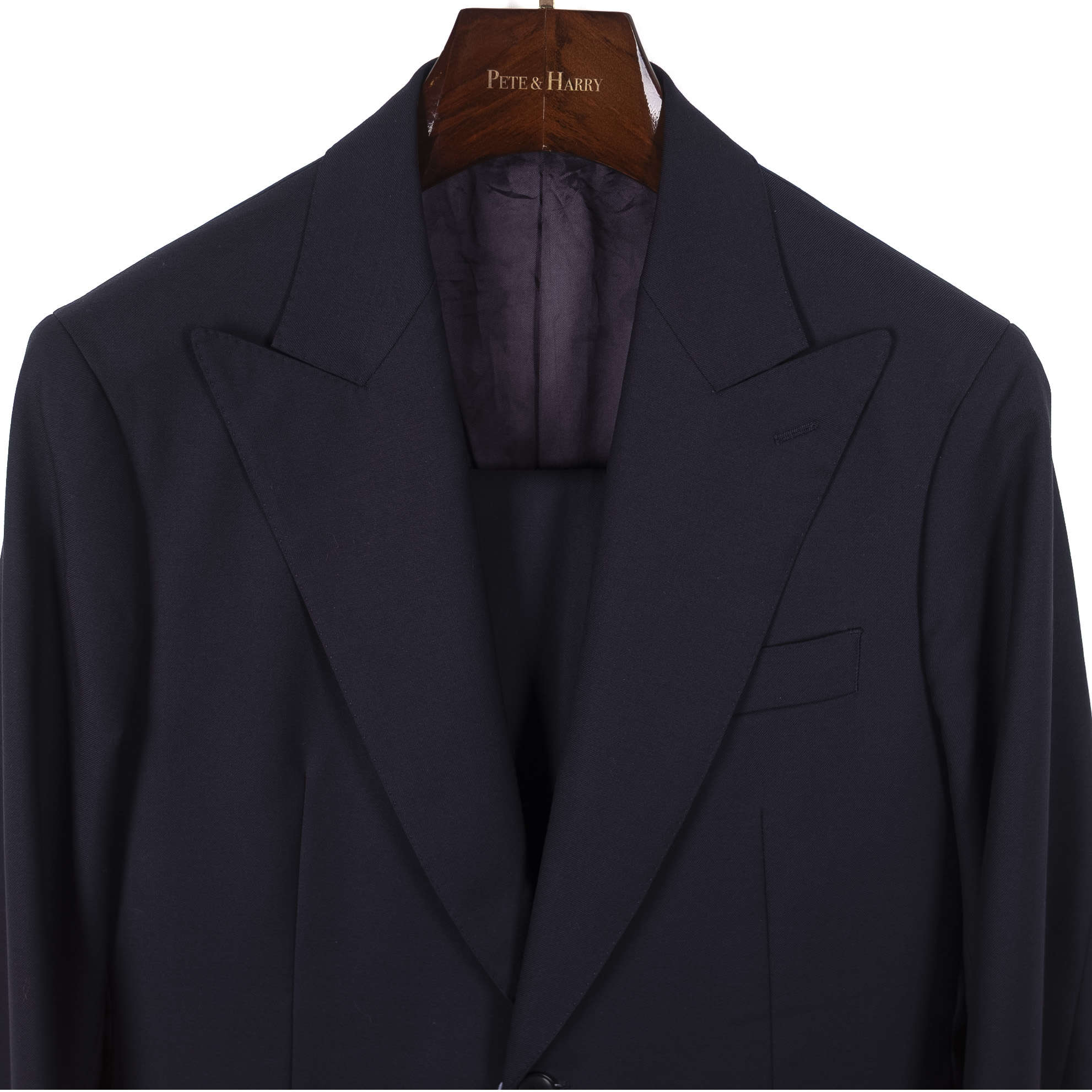 Navy Peak Lapel Suit